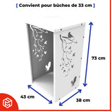 Range bûches | Modèle v4 - 33cm | Ecureuil