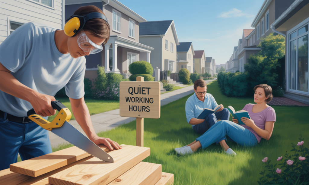 découvrez les règles à respecter pour effectuer des travaux le week-end sans troubler la tranquillité de vos voisins et éviter les conflits.