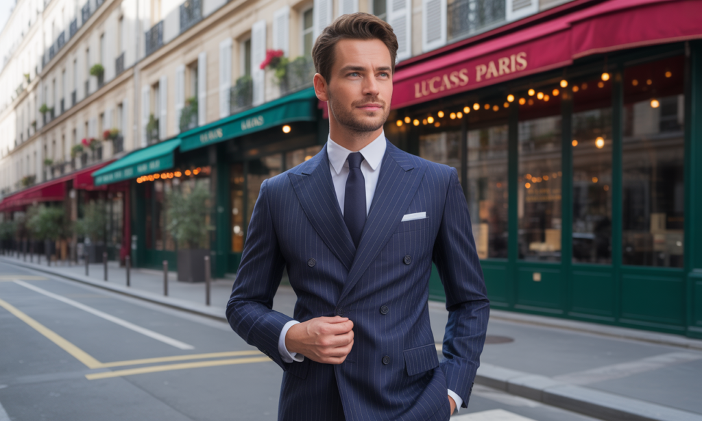 découvrez l'élégance d'un costume sur mesure signé lucas paris à barbès, pour un style unique et parfaitement adapté à votre personnalité.