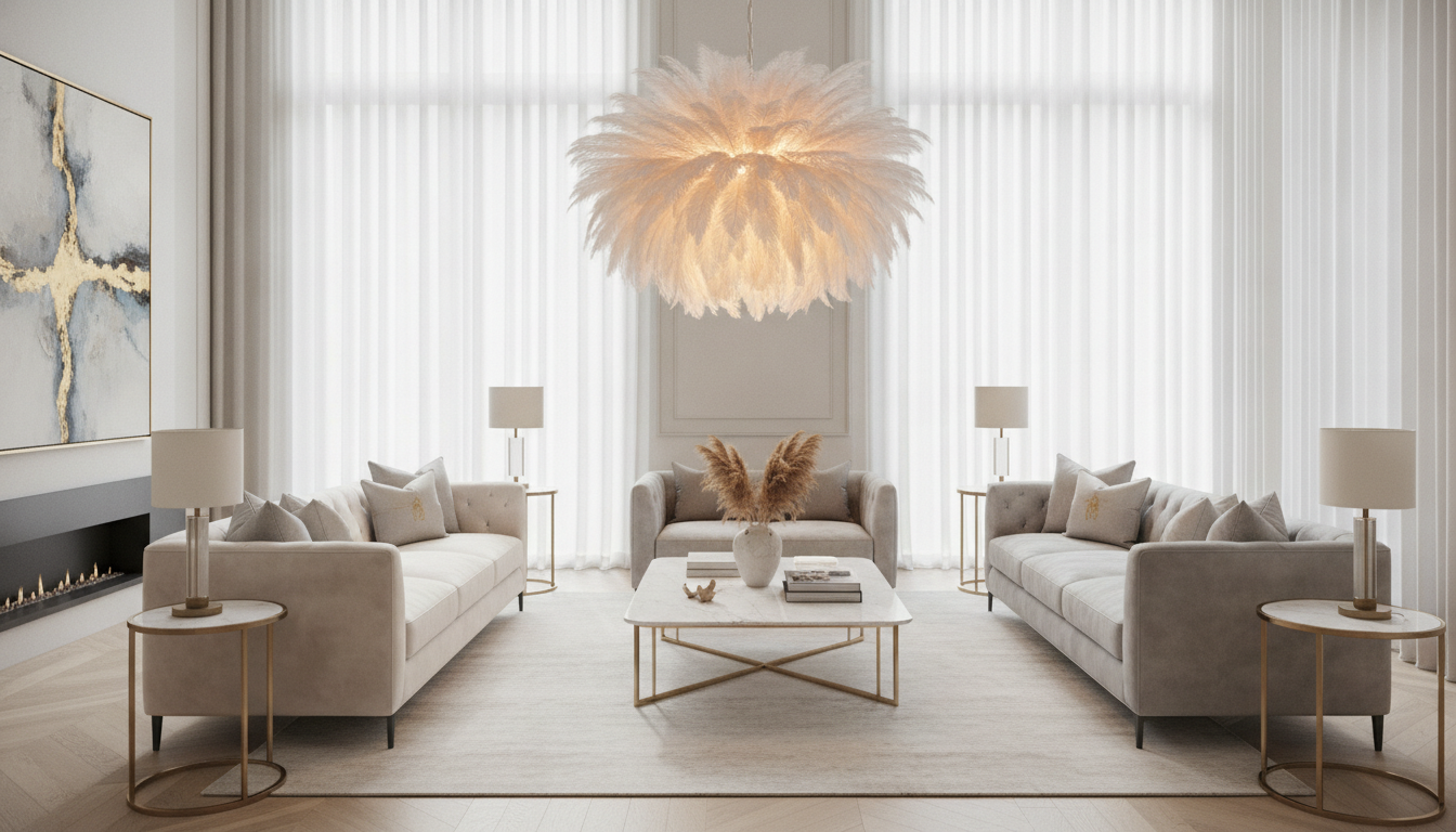 Comment intégrer un lustre plume design pour une déco intérieure raffinée ?