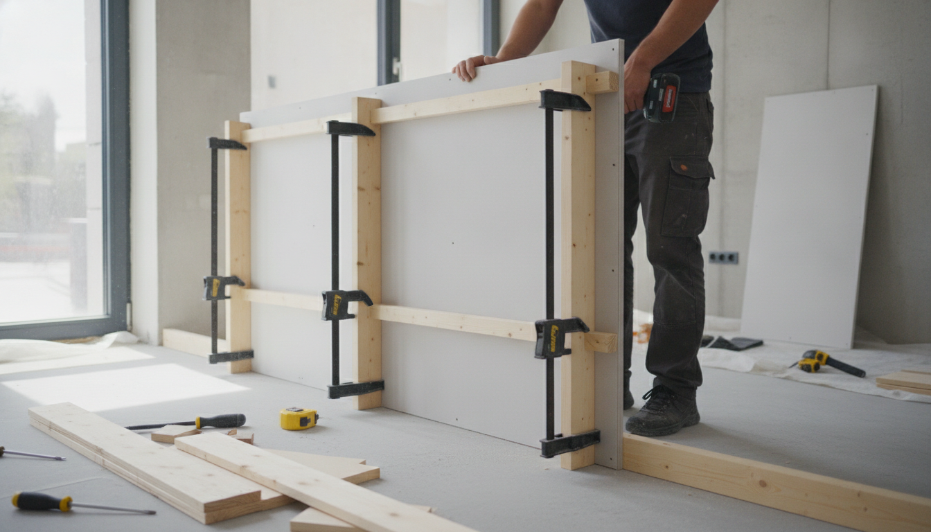 Comment réaliser facilement un coffrage en Placo sans rail ?