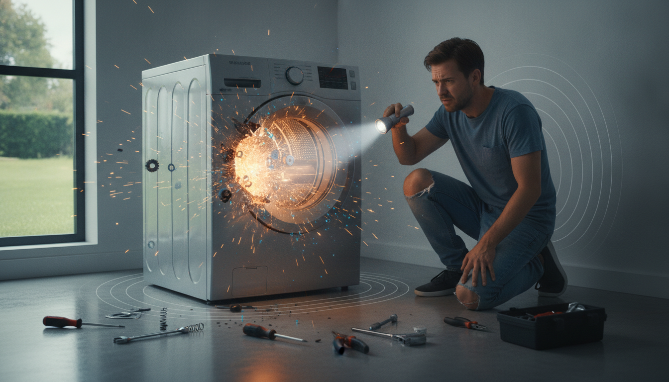 Que faire quand sa machine à laver fait un bruit de marteau-piqueur ?