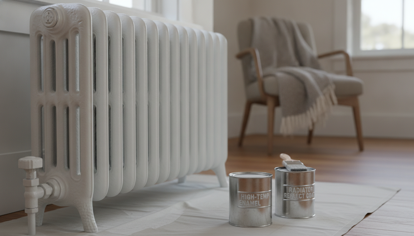 Quelle peinture choisir pour un radiateur en fonte résistant aux hautes températures ?