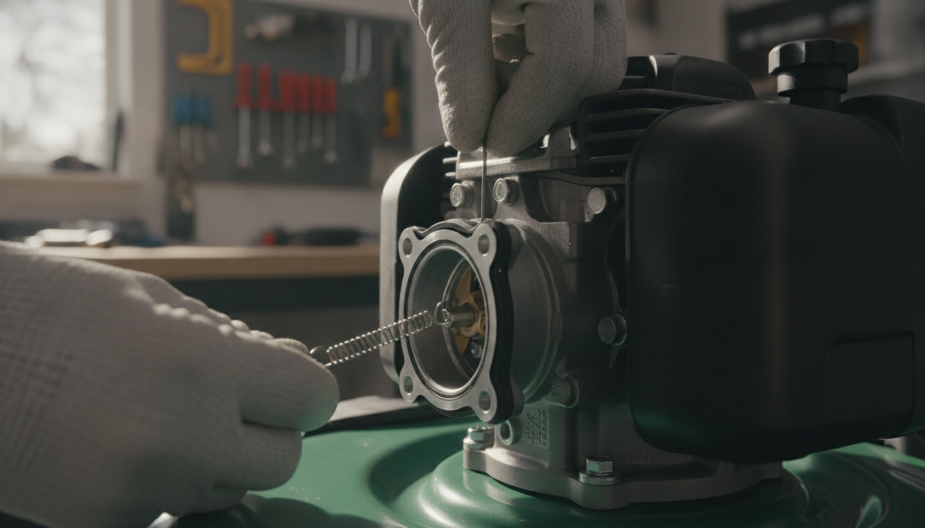 Comment monter le ressort régulateur sur une tondeuse Briggs & Stratton ?
