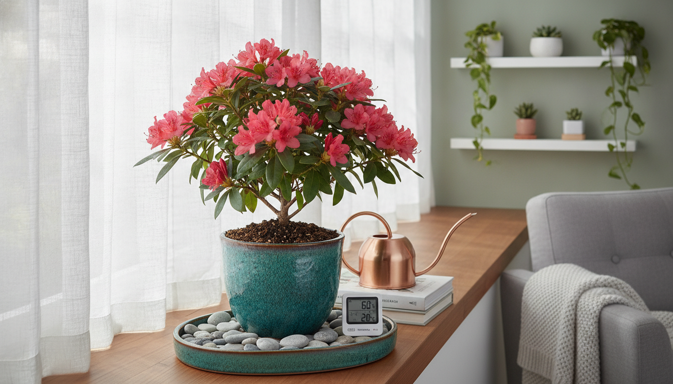 Comment réussir la culture du Rhododendron simsii en intérieur ?