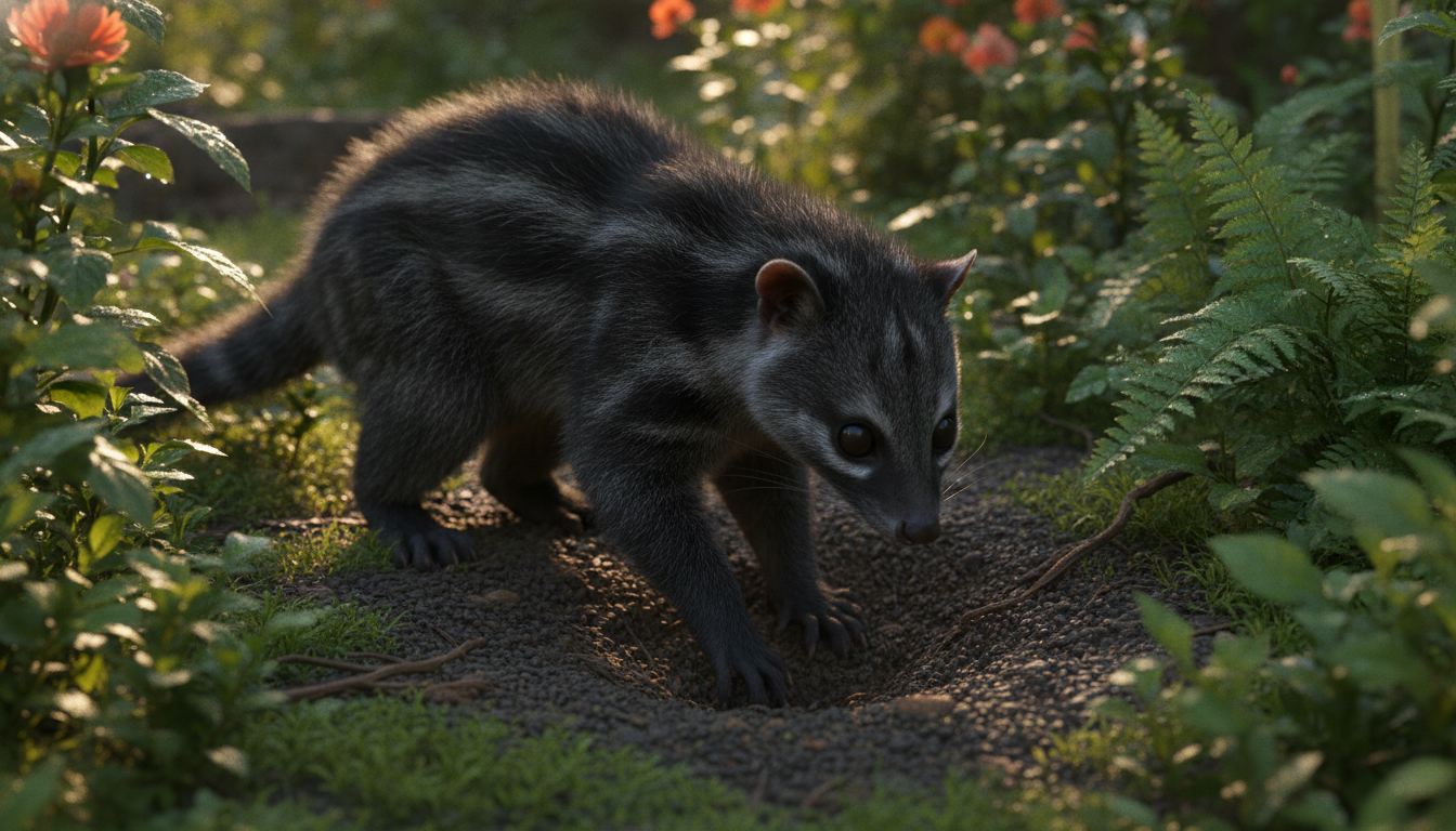 Quel animal peut creuser un trou dans le jardin sans laisser de monticule ?